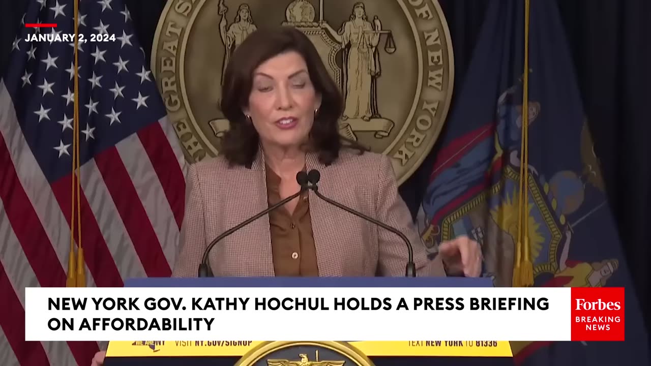 Gov. Kathy Hochul Asked About Mayor Migrants Being Bussed To New Jersey To Avoid Adams Rule