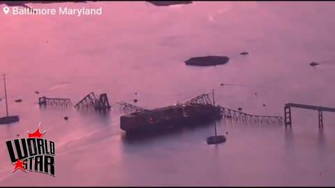 Catastrophic Collision Baltimore Key Bridge Collapses After Ship hits brige