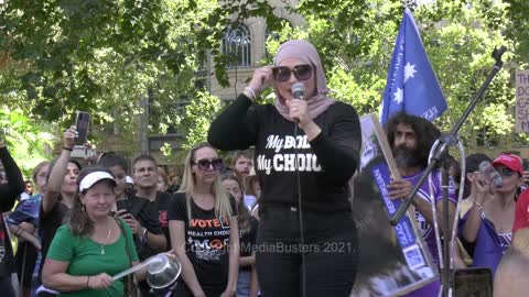 Youssra Yatim - Millions March - Sydney - 20th February 2021 (RAW FULL SPEECH)