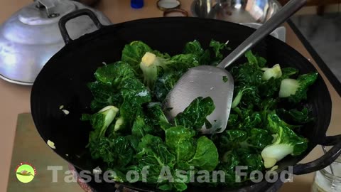 Bok choy stir fry - easy restaurant style recipe - How to cook at home