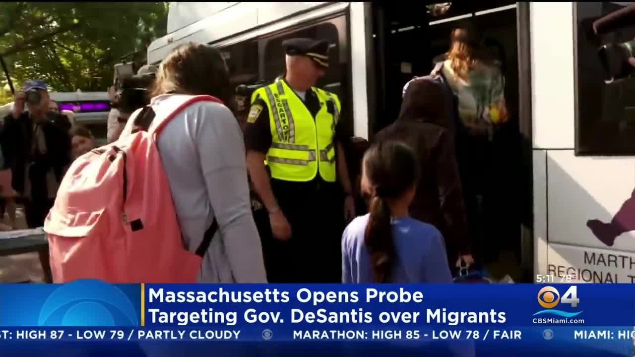 Massachusetts Opens Probe Targeting Gov. DeSantis Over Sending Migrants To Martha's Vineyard