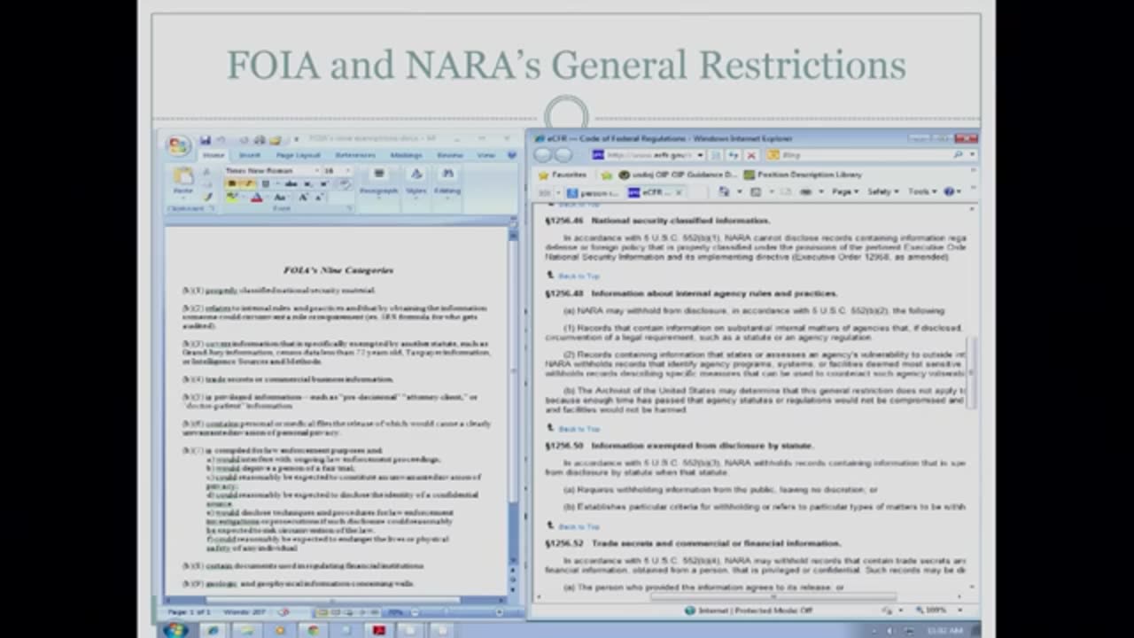 Freedom of Information Act Requests at the National Archives 2016 March 2