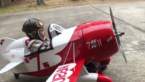 Incredibly Detailed Gee Bee R2 Pedal Plane