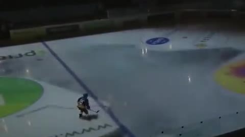 When you scare an ice player