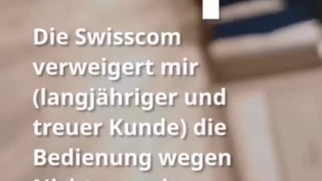 Die Swisscom nötigt ihre Kunden gegen das Arztgeheimnis zu verstossen.