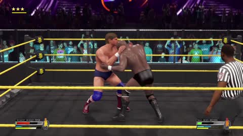 wwe 2k22 match Rowdy roddy piper vs Bad new brown