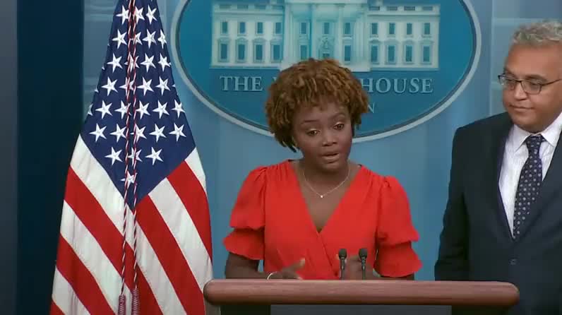 White House press secretary jumps in, explaining that "it doesn't matter" where Biden was infected