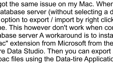 Azure Data Studio Why Is Restore Option Missing Entirely
