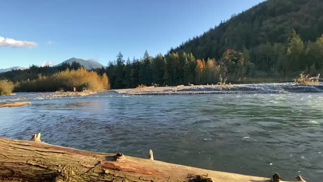 relaxing beautiful nature scenery white noise positive energy filmed in BC Canada