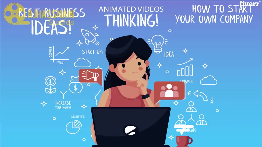 I will create animated marketing video ad and business sales video