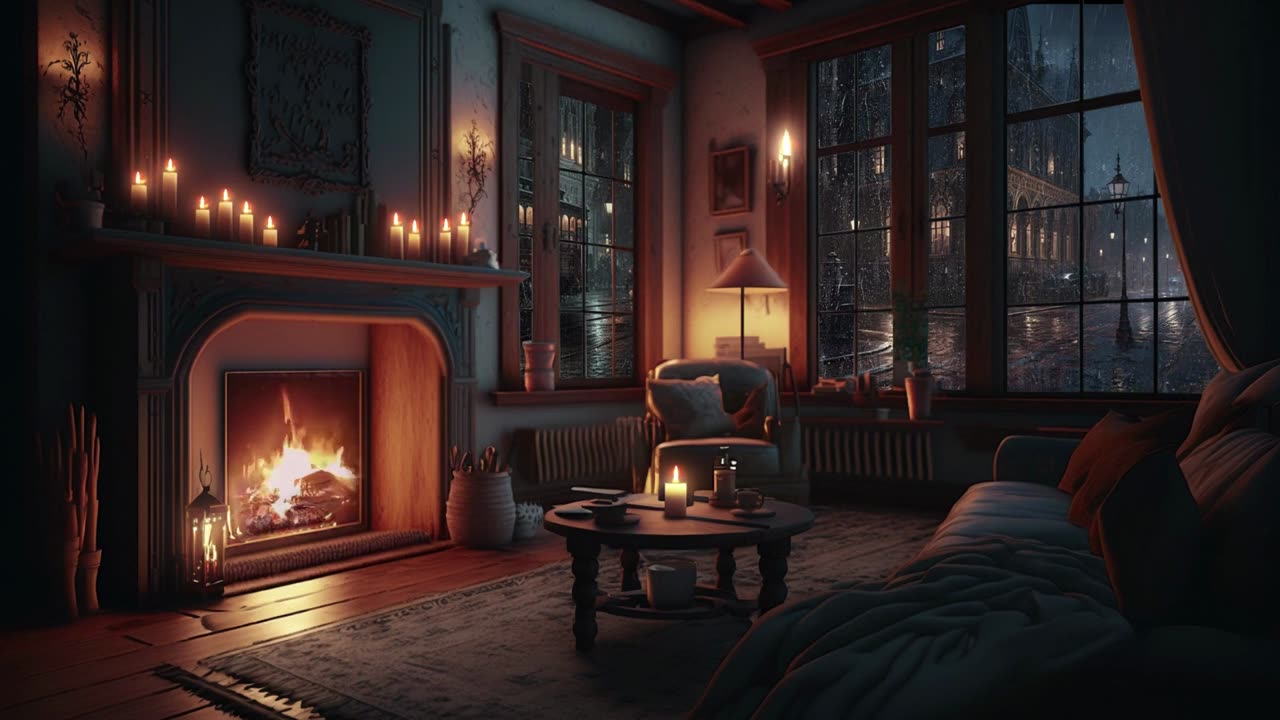 Relaxing Fireplace Sounds: Cozy Crackling Fire Sounds