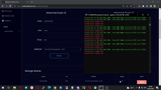 Mythical Stresser Testing Layer 4 | Dedicated OVH |