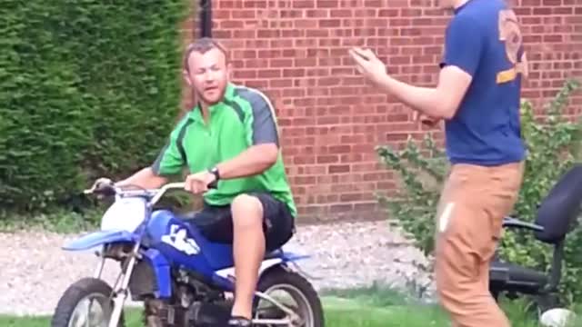 Drunk Guy on Motorcycle