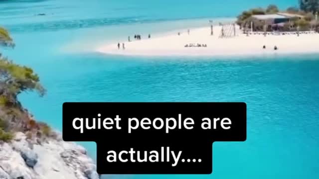 Quiet People are Actually......