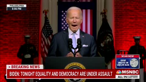 Biden Quadruples Down and DEMONIZES His Political Opponents as Threats to the Country