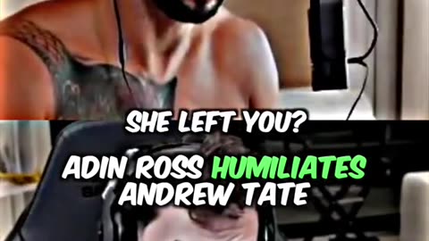 Adin Ross Humiliates Andrew Tate Live on Stream #SHORTS