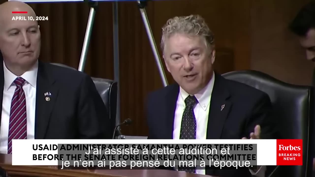 [Français] JUST IN- Rand Paul Brings The Receipts To Grill Samantha Power About Gain-Of-Function