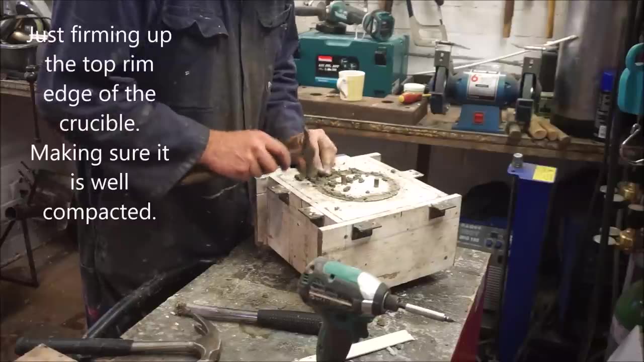 Making clay and grog crucibles for melting metal