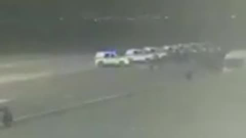 The police finally appeared on the tarmac of the airport in Makhachkala