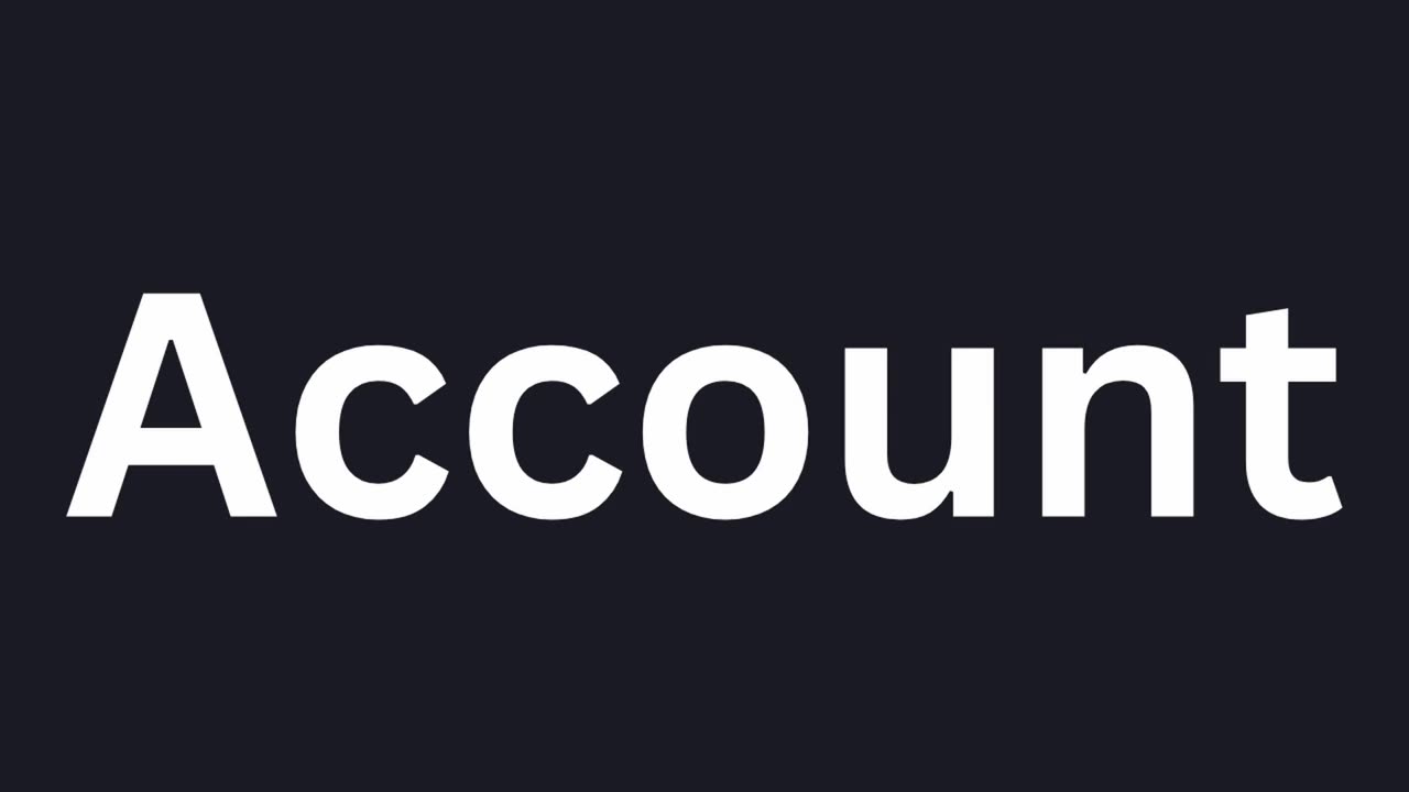 How To Pronounce "Account"