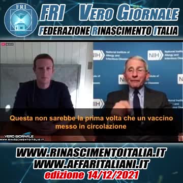COSA DICEVA FAUCI 2 ANNI FA - VERO GIORNALE 14.12.2021
