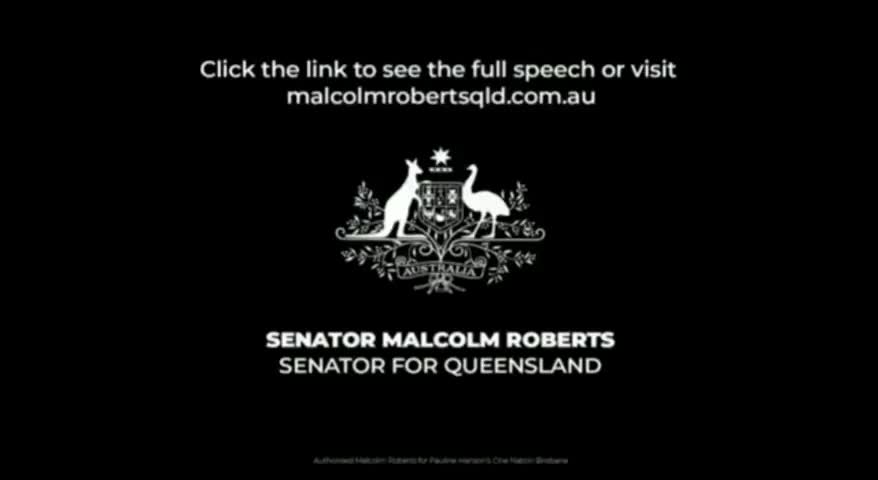 Australian Senator Malcolm Roberts Dropping Truth Bombs! 🔥