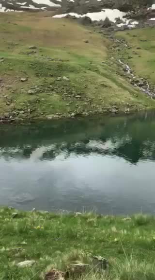 Abudelauri blue lake. Travel to Georgia