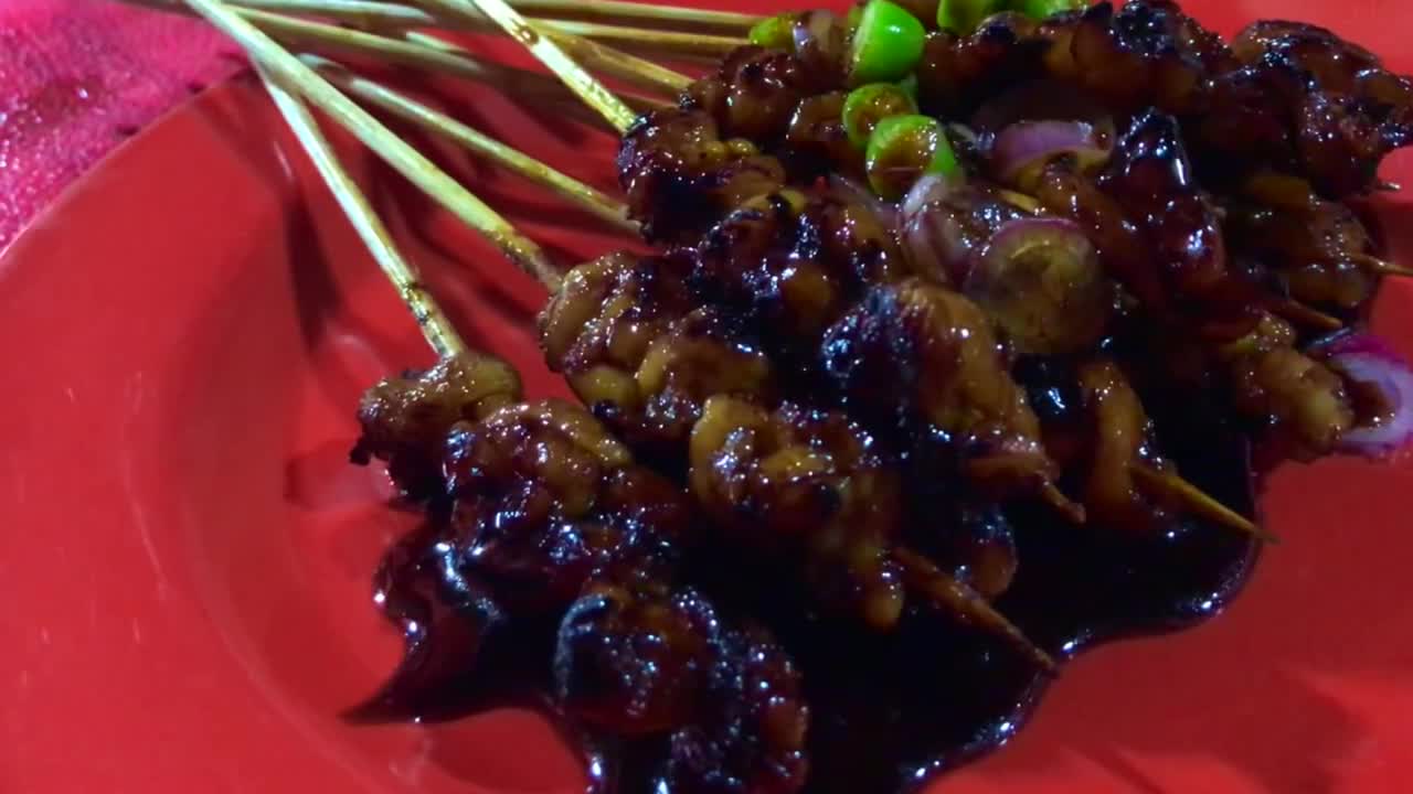 Indonesian Street Food - Cobra Satay & Cobra blood