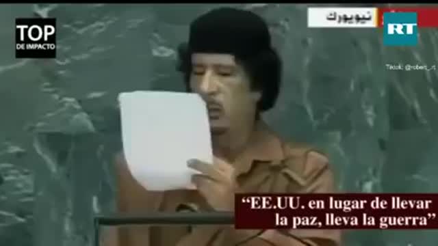 POR QUE MATARON A GADAFI