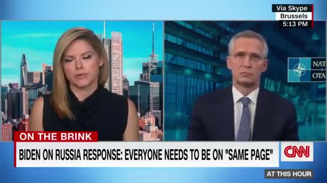 "Not at all," NATO Sec. Gen. Jens Stoltenbergsays