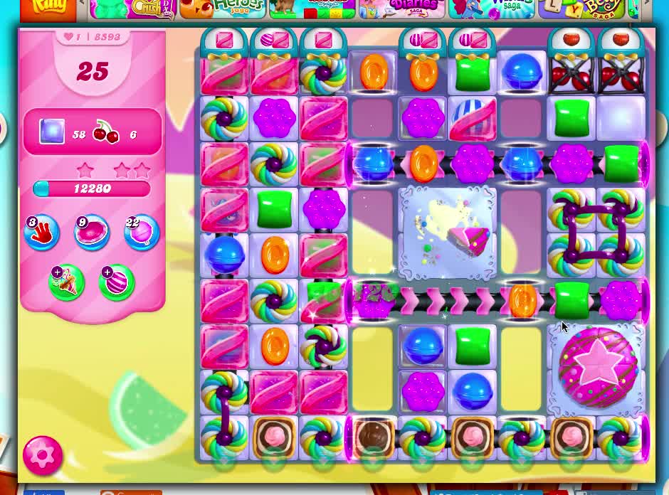 Candy Crush Level 8593 released 1/20/21 (No Boosters)