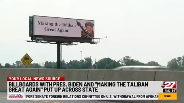"Making the Taliban great again" - more billboards coming...