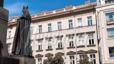 Manifestazione antigoverno a Praga.