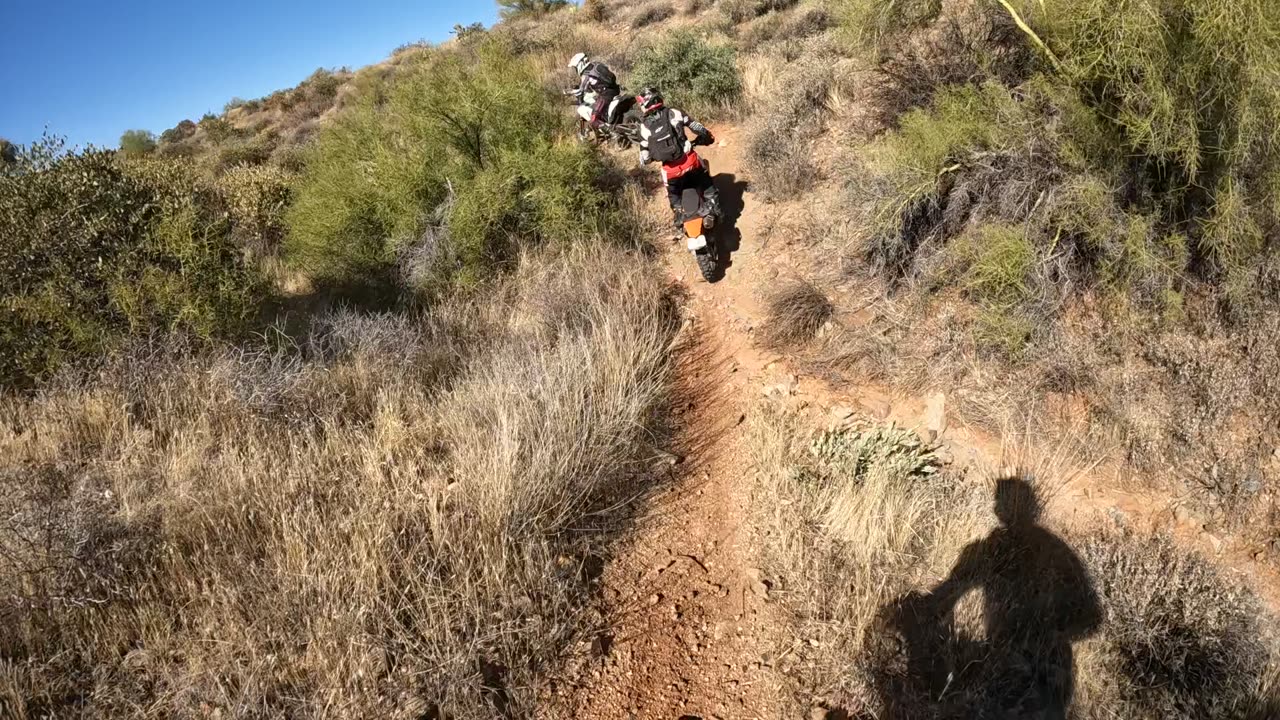 Bartlett Lake area single track in Arizona YZ250X