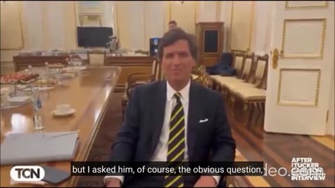 TUCKER CARLSON JUST AFTER THE VLADIMIR PUTIN INTERVIEW