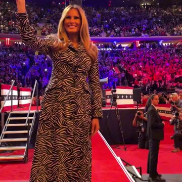 Melania Trump takes the stage at Madison Square Garden