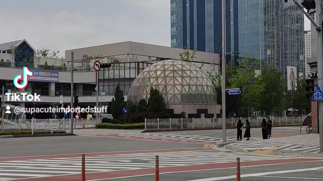 Outside the Entrance to BIT Zone Metro Station in Incheon, South Korea