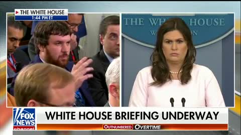 Sarah Sanders did not take Jim Acosta's race-bait in question on sanctuary cities