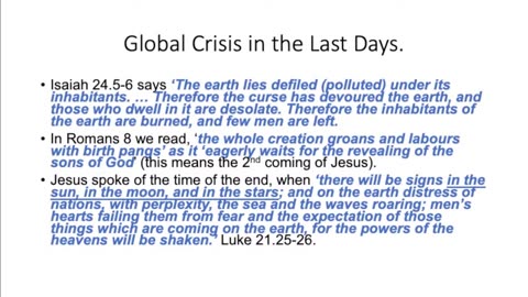 Climate, what the Bible says