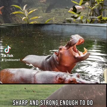 Dangers animal hippopotamus in the world
