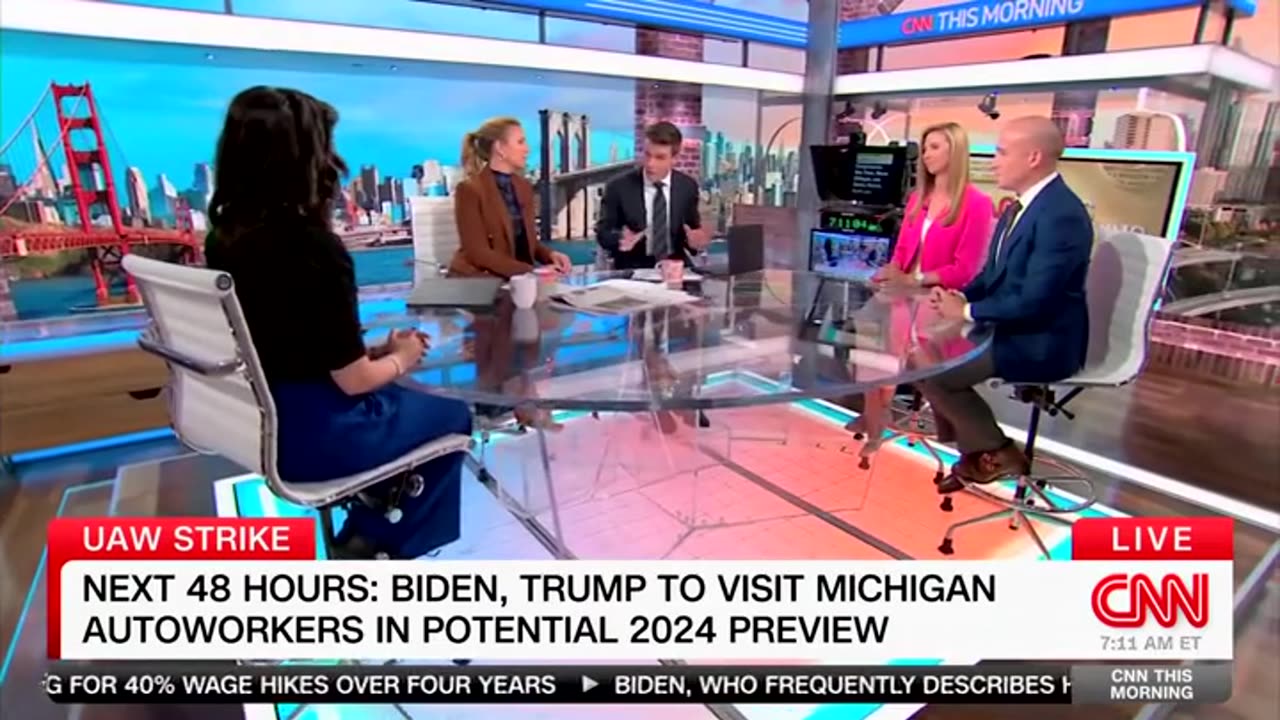 CNN Guest Says Biden Showing Up 'Empty-Handed' To UAW Strike