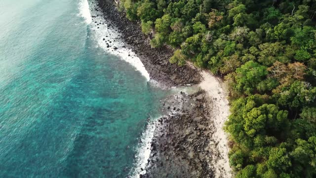 A beach is a landform alongside a body of water which consists of loose particles.