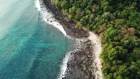 A beach is a landform alongside a body of water which consists of loose particles.