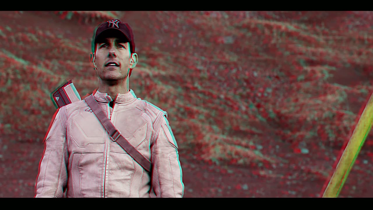 3D Anaglyph Oblivion 4K SUPER SCALE 80% MORE BACKGROUND DEPTH P4