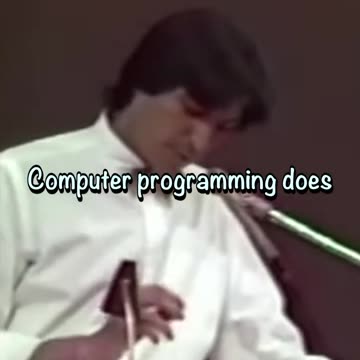 Steve Jobs on Computer vs Television Programming