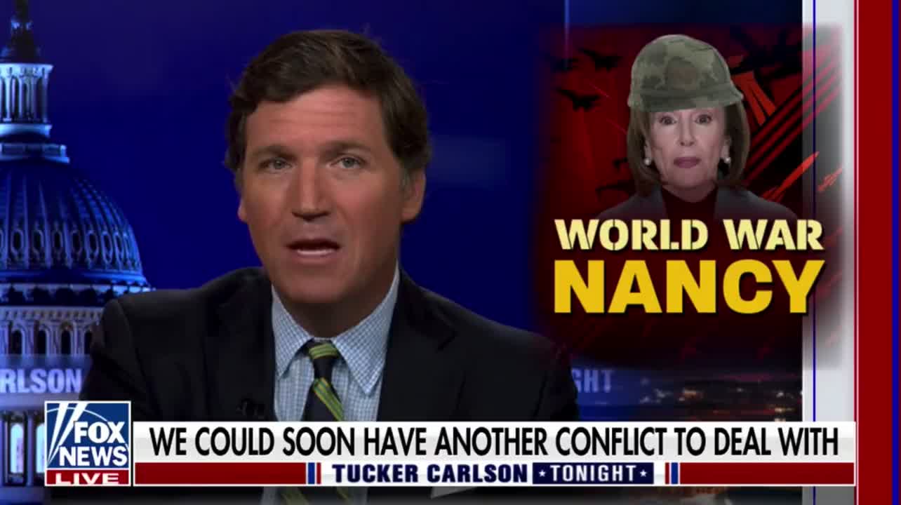 Tucker asks why is Biden, who has taken millions from the China 🇨🇳, sending Pelosi to Taiwan 🇹🇼?