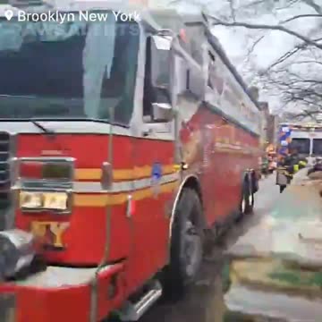 A building collapsed in Brooklyn, New York, trapping people under the rubble.