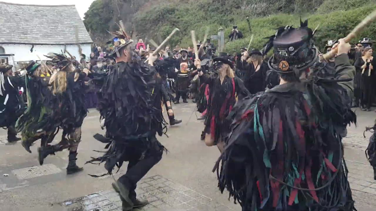 Beltane Border Morris- Brimfield-Boscastle witchcraft museum 2018