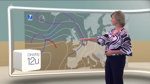 VRT 1 (Belgium) - Weather with Sabine Hagedoren (30th June 2024)