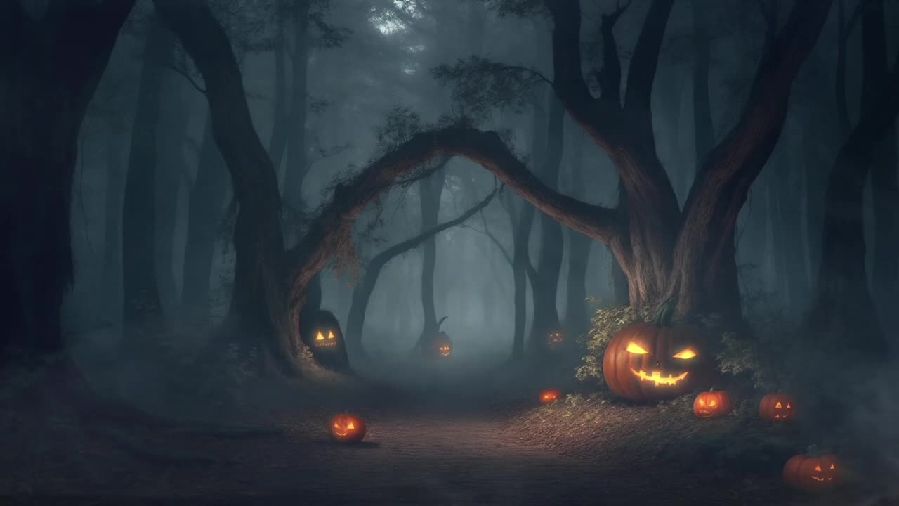 Halloween Music Video Compilation with Pumpkins - 1 hour